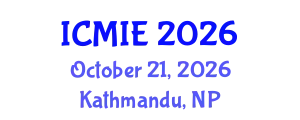 International Conference on Mechatronics, Manufacturing and Industrial Engineering (ICMIE) October 21, 2026 - Kathmandu, Nepal