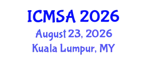 International Conference on Marine Science and Aquaculture (ICMSA) August 23, 2026 - Kuala Lumpur, Malaysia
