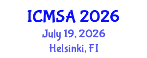 International Conference on Marine Science and Aquaculture (ICMSA) July 19, 2026 - Helsinki, Finland