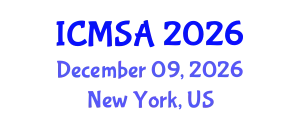 International Conference on Marine Science and Aquaculture (ICMSA) December 09, 2026 - New York, United States