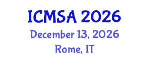 International Conference on Marine Science and Aquaculture (ICMSA) December 13, 2026 - Rome, Italy