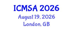 International Conference on Marine Science and Aquaculture (ICMSA) August 19, 2026 - London, United Kingdom