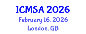 International Conference on Marine Science and Aquaculture (ICMSA) February 16, 2026 - London, United Kingdom