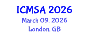 International Conference on Marine Science and Aquaculture (ICMSA) March 09, 2026 - London, United Kingdom