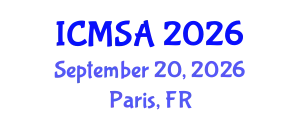 International Conference on Marine Science and Aquaculture (ICMSA) September 20, 2026 - Paris, France
