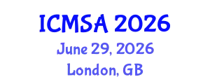 International Conference on Marine Science and Aquaculture (ICMSA) June 29, 2026 - London, United Kingdom