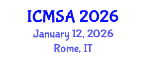 International Conference on Marine Science and Aquaculture (ICMSA) January 12, 2026 - Rome, Italy