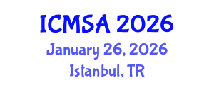 International Conference on Marine Science and Aquaculture (ICMSA) January 26, 2026 - Istanbul, Turkey