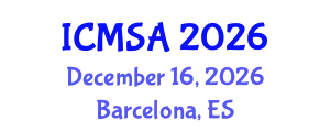 International Conference on Marine Science and Aquaculture (ICMSA) December 16, 2026 - Barcelona, Spain