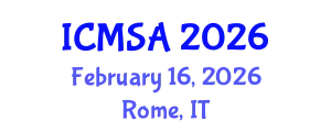 International Conference on Marine Science and Aquaculture (ICMSA) February 16, 2026 - Rome, Italy