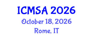 International Conference on Marine Science and Aquaculture (ICMSA) October 18, 2026 - Rome, Italy