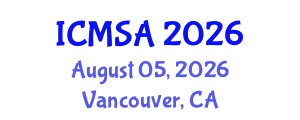International Conference on Marine Science and Aquaculture (ICMSA) August 05, 2026 - Vancouver, Canada