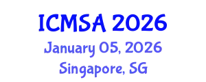 International Conference on Marine Science and Aquaculture (ICMSA) January 05, 2026 - Singapore, Singapore