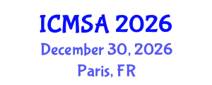 International Conference on Marine Science and Aquaculture (ICMSA) December 30, 2026 - Paris, France