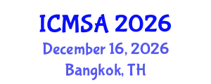 International Conference on Marine Science and Aquaculture (ICMSA) December 16, 2026 - Bangkok, Thailand