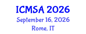 International Conference on Marine Science and Aquaculture (ICMSA) September 16, 2026 - Rome, Italy