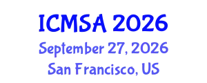 International Conference on Marine Science and Aquaculture (ICMSA) September 27, 2026 - San Francisco, United States