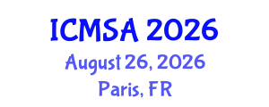 International Conference on Marine Science and Aquaculture (ICMSA) August 26, 2026 - Paris, France