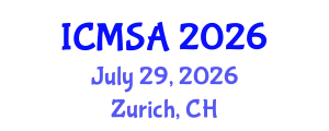 International Conference on Marine Science and Aquaculture (ICMSA) July 29, 2026 - Zurich, Switzerland