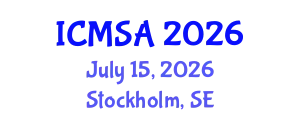 International Conference on Marine Science and Aquaculture (ICMSA) July 15, 2026 - Stockholm, Sweden
