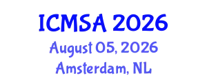 International Conference on Marine Science and Aquaculture (ICMSA) August 05, 2026 - Amsterdam, Netherlands