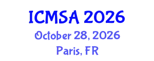 International Conference on Marine Science and Aquaculture (ICMSA) October 28, 2026 - Paris, France