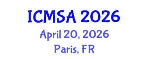 International Conference on Marine Science and Aquaculture (ICMSA) April 20, 2026 - Paris, France