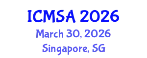 International Conference on Marine Science and Aquaculture (ICMSA) March 30, 2026 - Singapore, Singapore