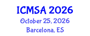 International Conference on Marine Science and Aquaculture (ICMSA) October 25, 2026 - Barcelona, Spain