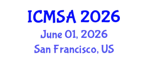 International Conference on Marine Science and Aquaculture (ICMSA) June 01, 2026 - San Francisco, United States