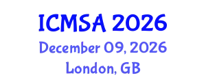 International Conference on Marine Science and Aquaculture (ICMSA) December 09, 2026 - London, United Kingdom