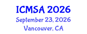 International Conference on Marine Science and Aquaculture (ICMSA) September 23, 2026 - Vancouver, Canada