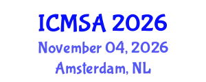 International Conference on Marine Science and Aquaculture (ICMSA) November 04, 2026 - Amsterdam, Netherlands