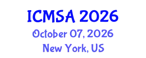 International Conference on Marine Science and Aquaculture (ICMSA) October 07, 2026 - New York, United States