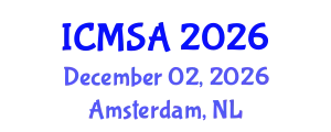 International Conference on Marine Science and Aquaculture (ICMSA) December 02, 2026 - Amsterdam, Netherlands