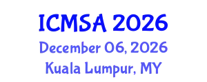 International Conference on Marine Science and Aquaculture (ICMSA) December 06, 2026 - Kuala Lumpur, Malaysia
