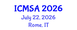 International Conference on Marine Science and Aquaculture (ICMSA) July 22, 2026 - Rome, Italy