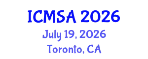 International Conference on Marine Science and Aquaculture (ICMSA) July 19, 2026 - Toronto, Canada