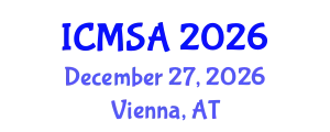 International Conference on Marine Science and Aquaculture (ICMSA) December 27, 2026 - Vienna, Austria