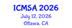 International Conference on Marine Science and Aquaculture (ICMSA) July 12, 2026 - Ottawa, Canada