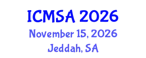 International Conference on Marine Science and Aquaculture (ICMSA) November 15, 2026 - Jeddah, Saudi Arabia