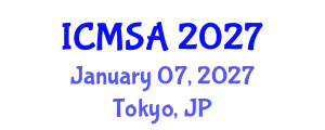 International Conference on Marine Science and Aquaculture (ICMSA) January 07, 2027 - Tokyo, Japan