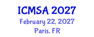 International Conference on Marine Science and Aquaculture (ICMSA) February 22, 2027 - Paris, France