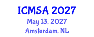 International Conference on Marine Science and Aquaculture (ICMSA) May 13, 2027 - Amsterdam, Netherlands