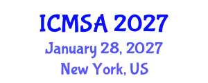 International Conference on Marine Science and Aquaculture (ICMSA) January 28, 2027 - New York, United States