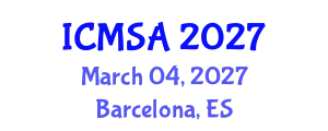 International Conference on Marine Science and Aquaculture (ICMSA) March 04, 2027 - Barcelona, Spain