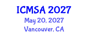 International Conference on Marine Science and Aquaculture (ICMSA) May 20, 2027 - Vancouver, Canada