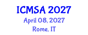 International Conference on Marine Science and Aquaculture (ICMSA) April 08, 2027 - Rome, Italy