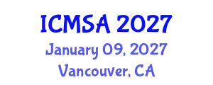 International Conference on Marine Science and Aquaculture (ICMSA) January 09, 2027 - Vancouver, Canada