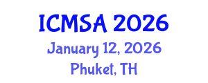 International Conference on Marine Science and Aquaculture (ICMSA) January 12, 2026 - Phuket, Thailand